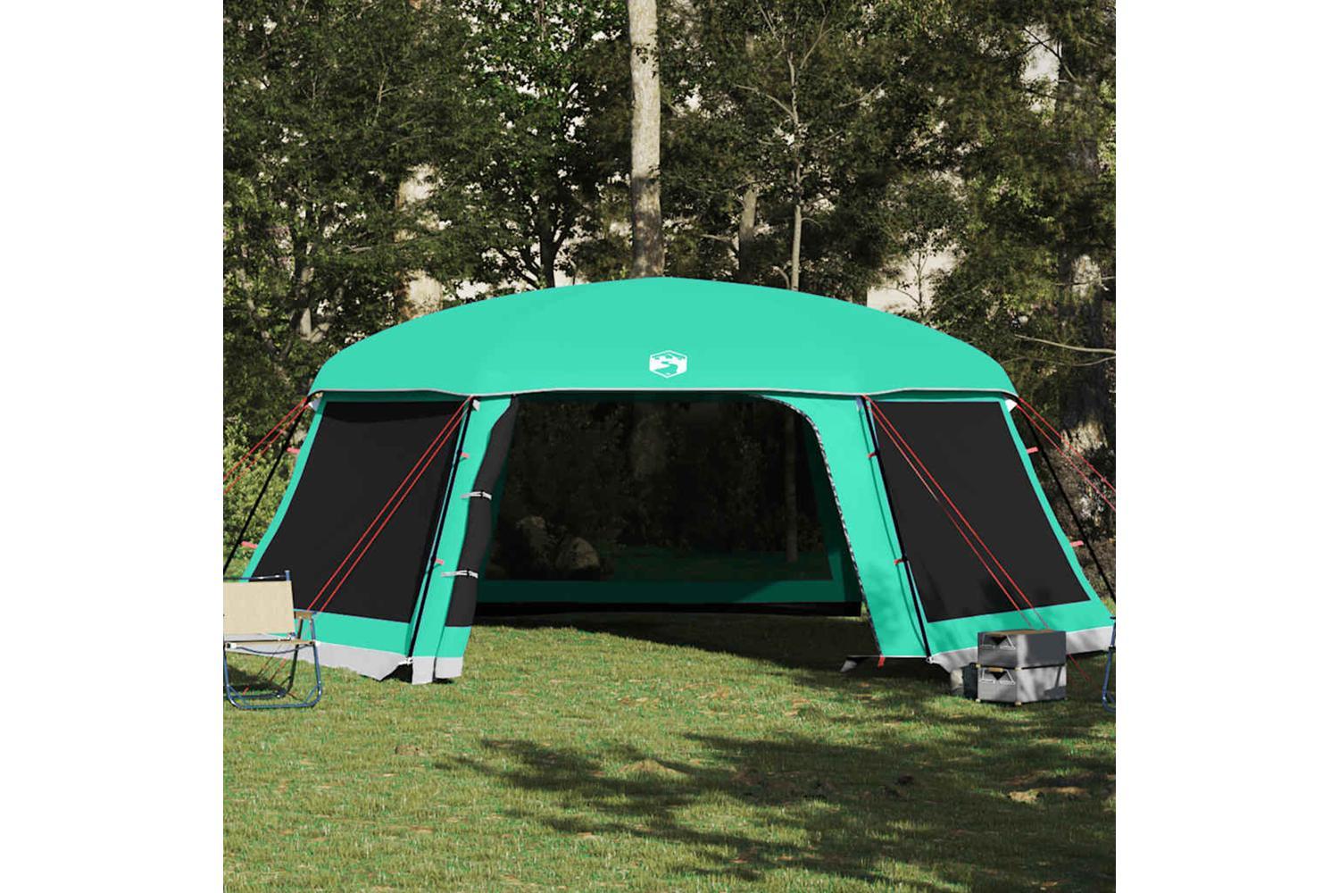 Vidaxl Pool Tent With Removable Fly & Mesh Walls Sea Green 670x590 Cm-4