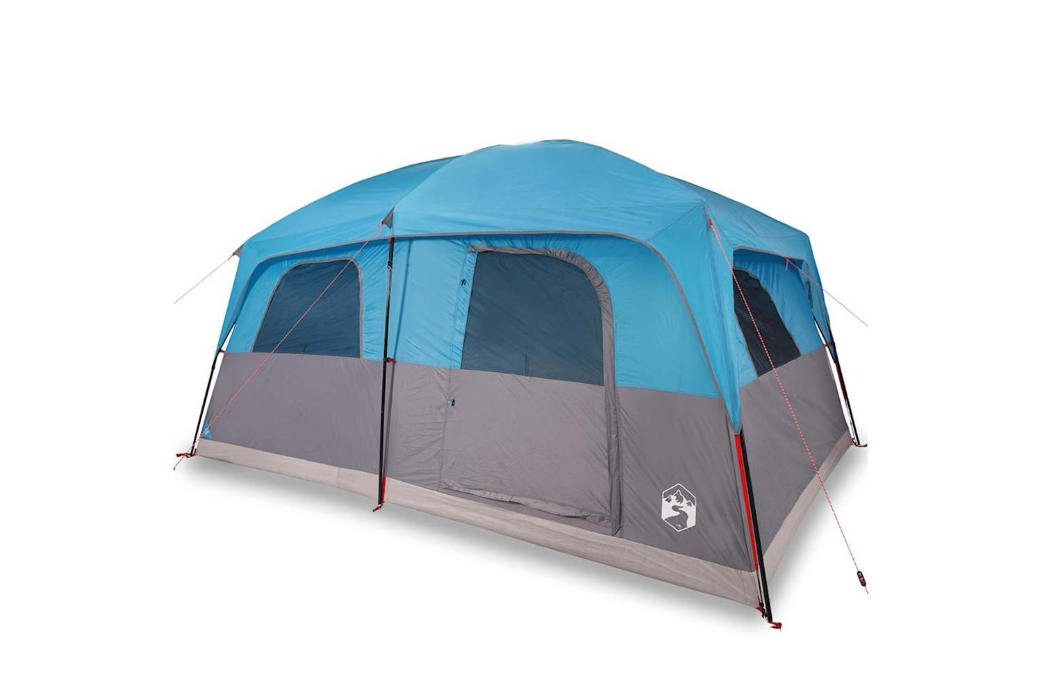 Vidaxl Family Tent Cabin 8-person Blue Waterproof