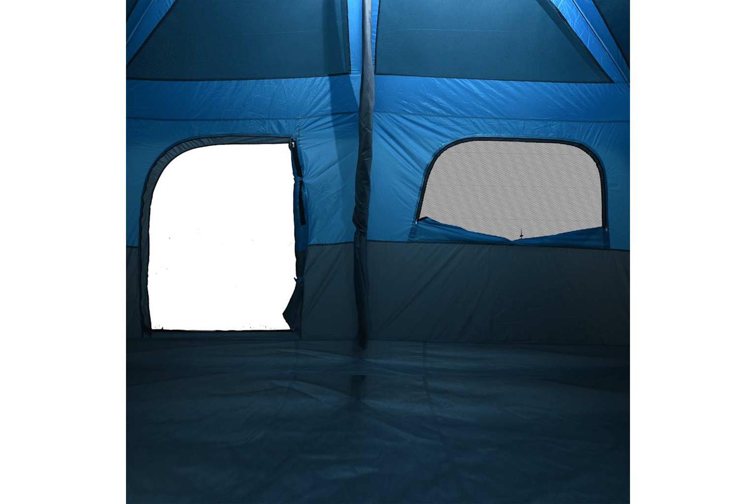 Vidaxl Family Tent Cabin 8-person Blue Waterproof-9