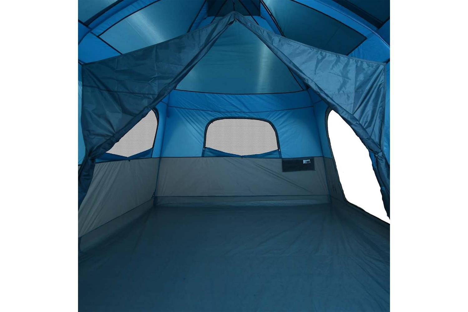 Vidaxl Family Tent Cabin 8-person Blue Waterproof-10