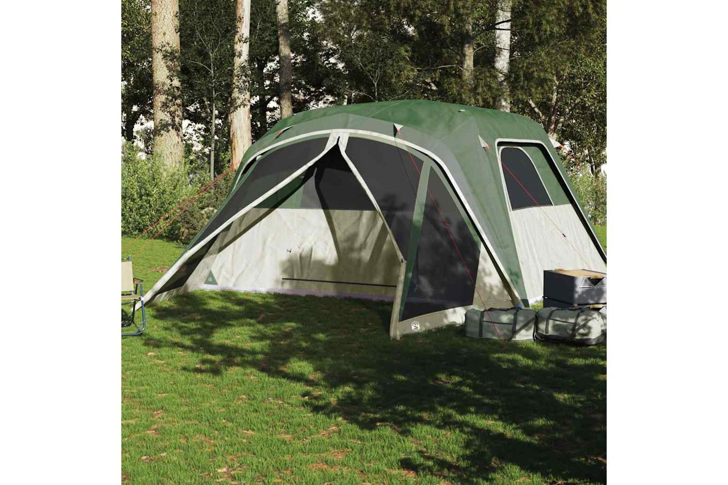 Vidaxl Family Tent With Porch 6-person Green Waterproof-3
