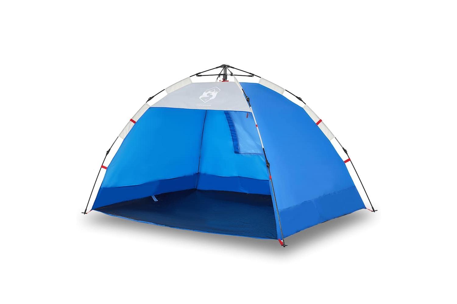 Vidaxl Beach Tent 2-person Azure Blue Quick Release Waterproof-2