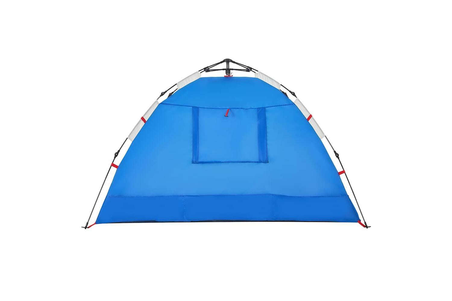 Vidaxl Beach Tent 2-person Azure Blue Quick Release Waterproof-8