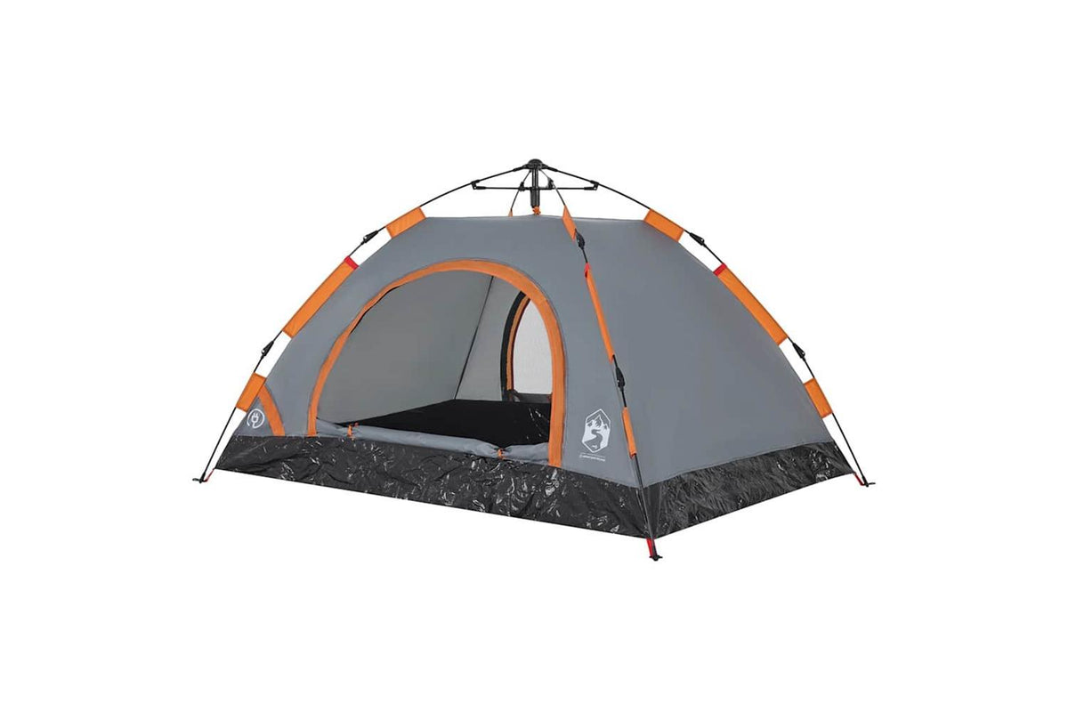 Vidaxl Camping Tent 2-person Grey And Orange Quick Release-5