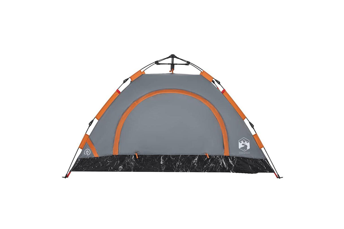Vidaxl Camping Tent 2-person Grey And Orange Quick Release-7