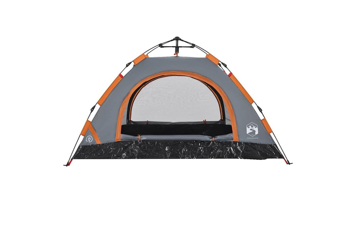 Vidaxl Camping Tent 2-person Grey And Orange Quick Release-8