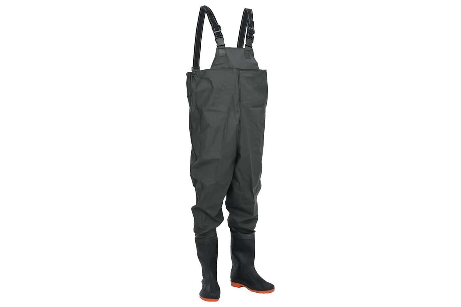 Vidaxl Chest Waders With Boots Dark Green Size 45