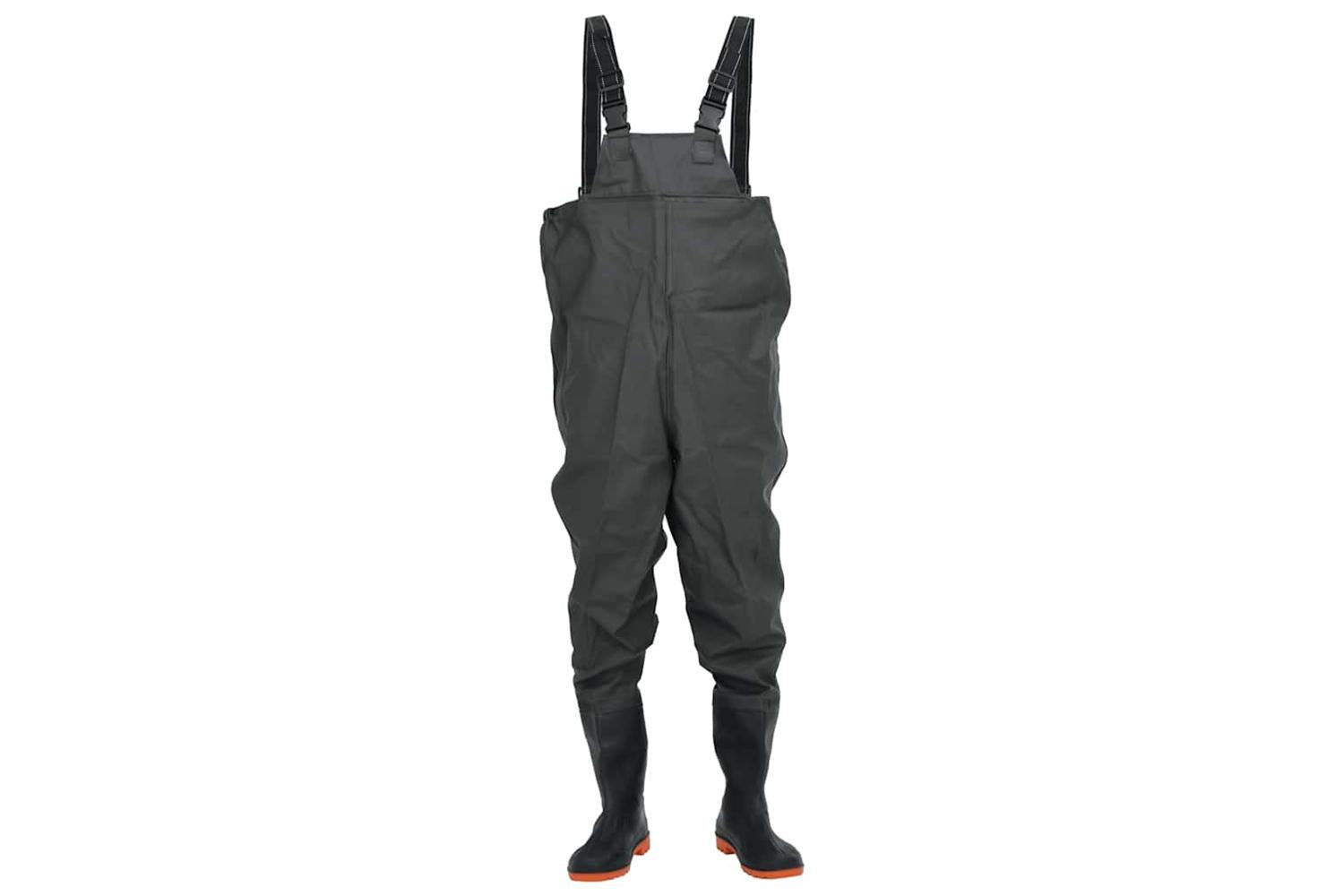 Vidaxl Chest Waders With Boots Dark Green Size 45-2