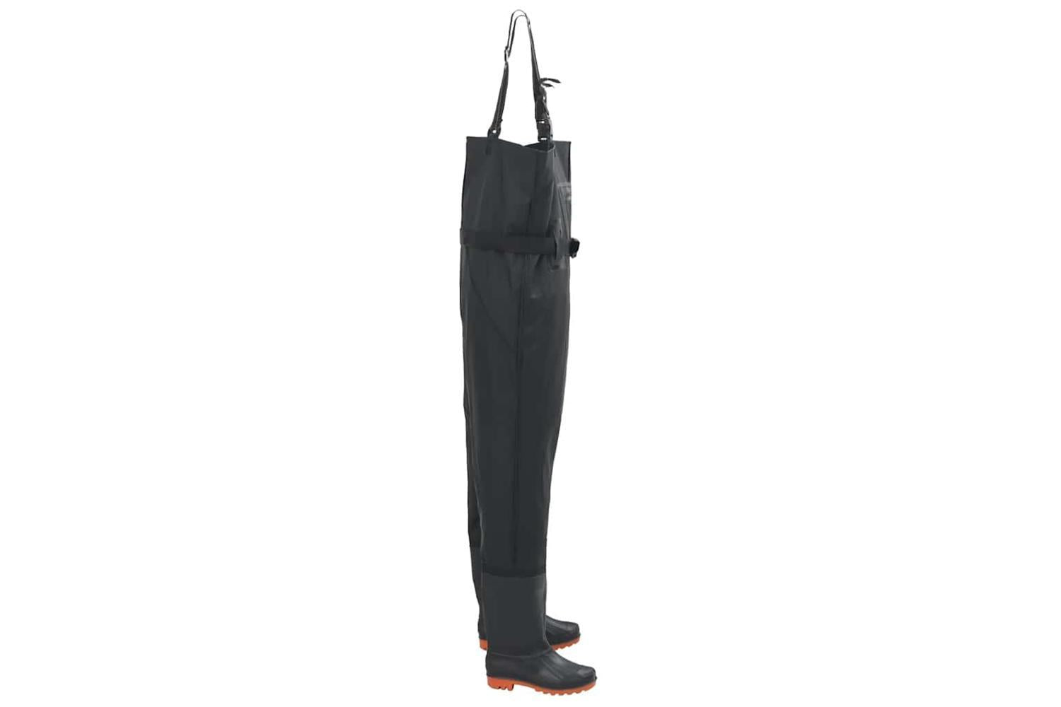 Vidaxl Chest Waders With Boots And Belt Black Size 43-3