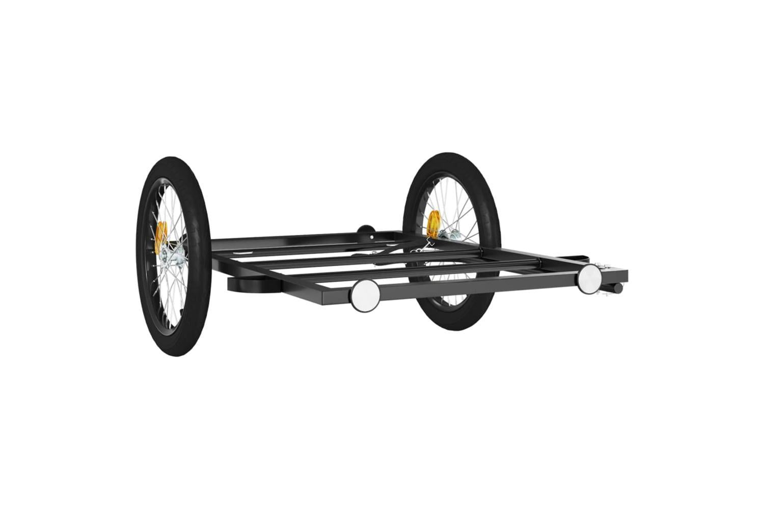 Vidaxl Bike Trailer Black 135x68x37 Cm Iron-4