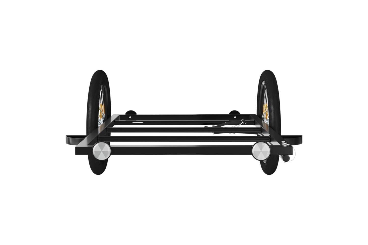 Vidaxl Bike Trailer Black 135x68x37 Cm Iron-5