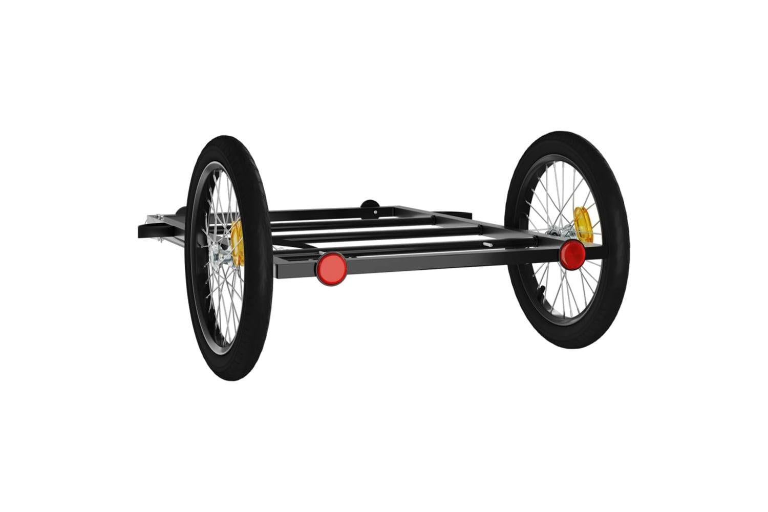 Vidaxl Bike Trailer Black 135x68x37 Cm Iron-7