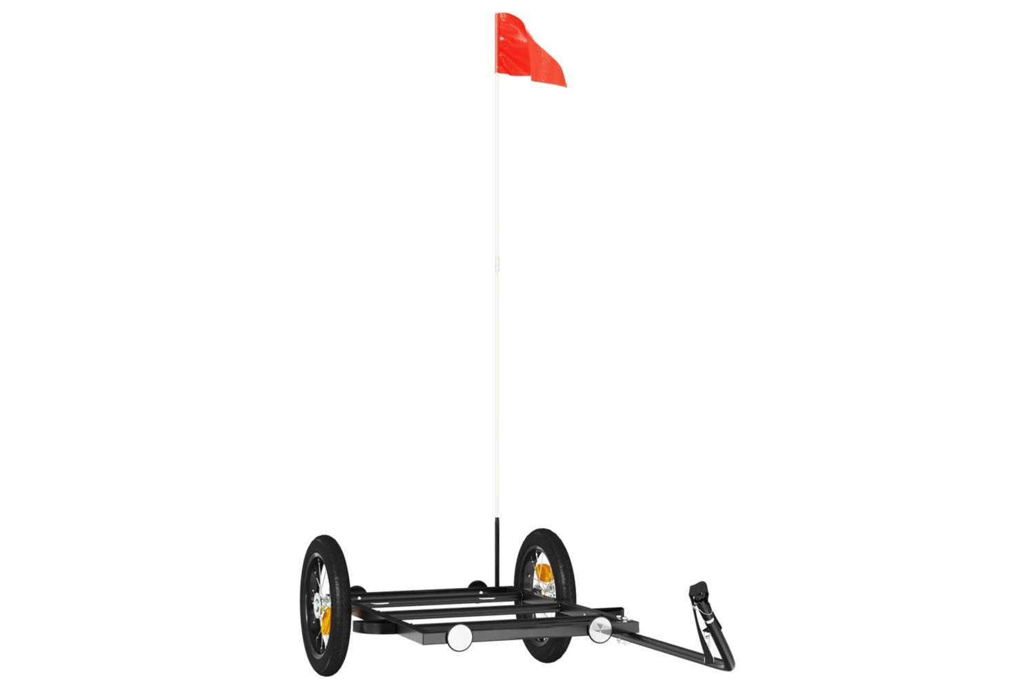 Vidaxl Bike Trailer Black 122x53x28 Cm Iron-2