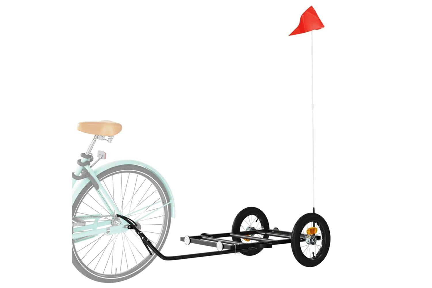 Vidaxl Bike Trailer Black 122x53x28 Cm Iron-3