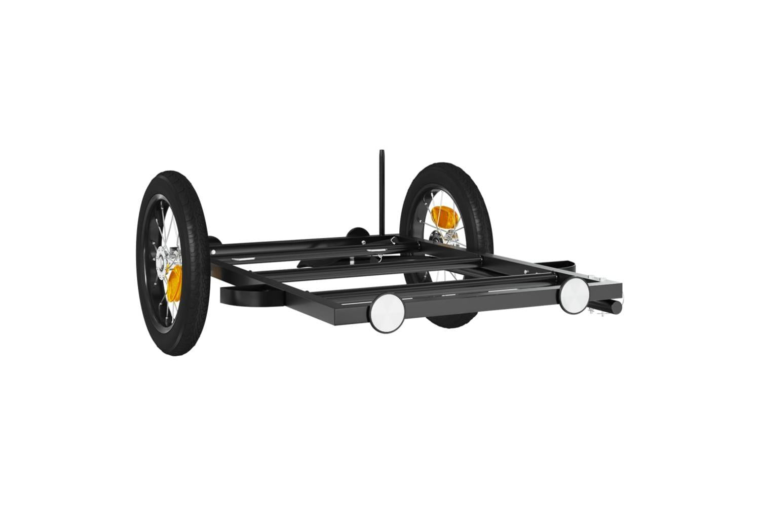 Vidaxl Bike Trailer Black 122x53x28 Cm Iron-4