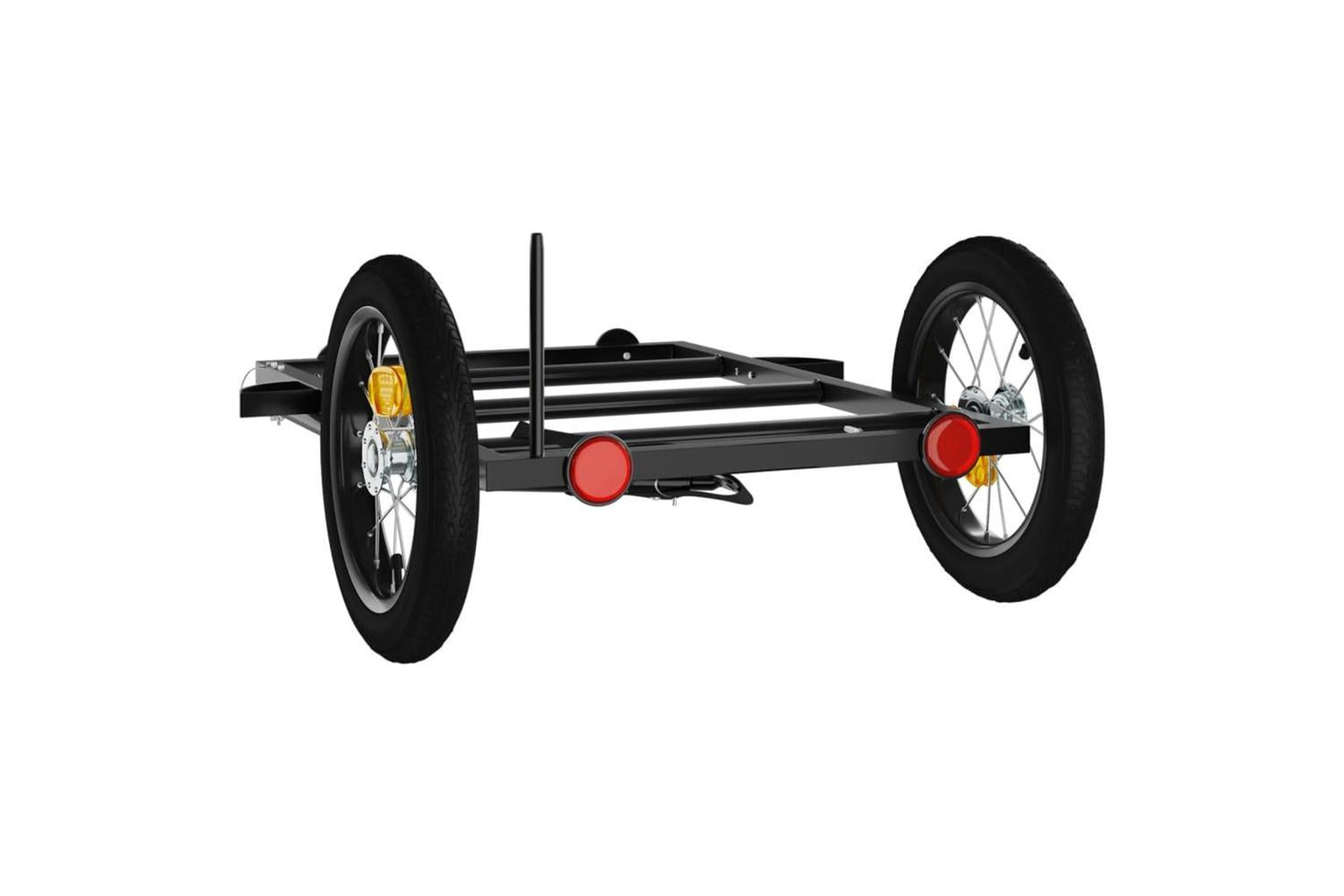 Vidaxl Bike Trailer Black 122x53x28 Cm Iron-7