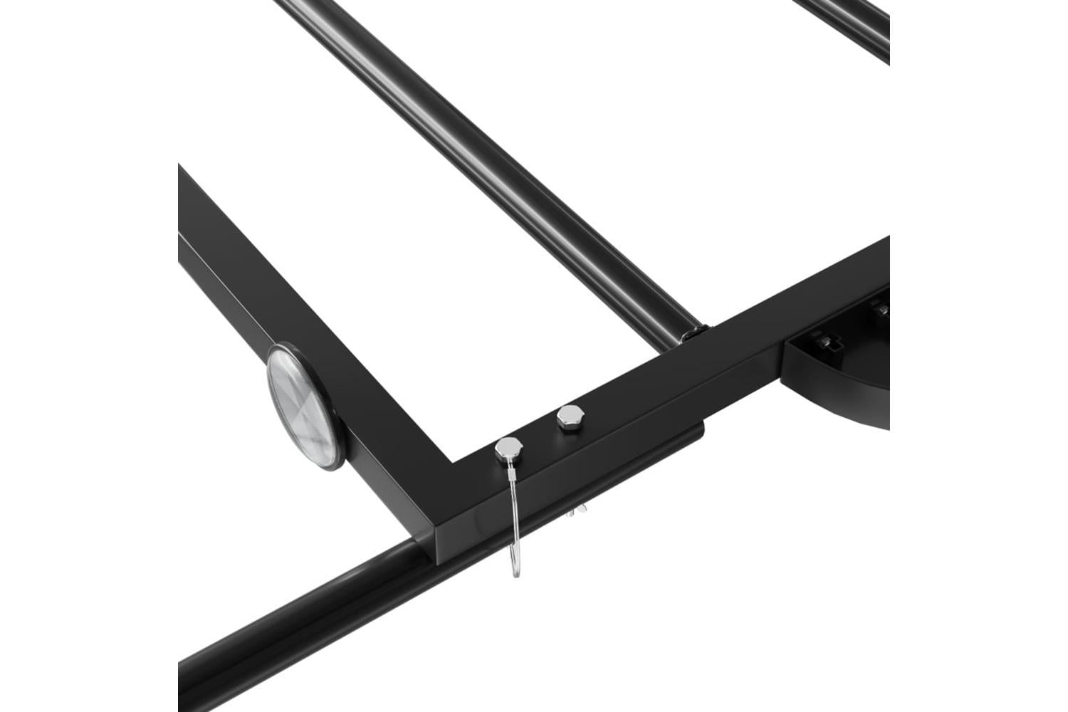 Vidaxl Bike Trailer Black 122x53x28 Cm Iron-8