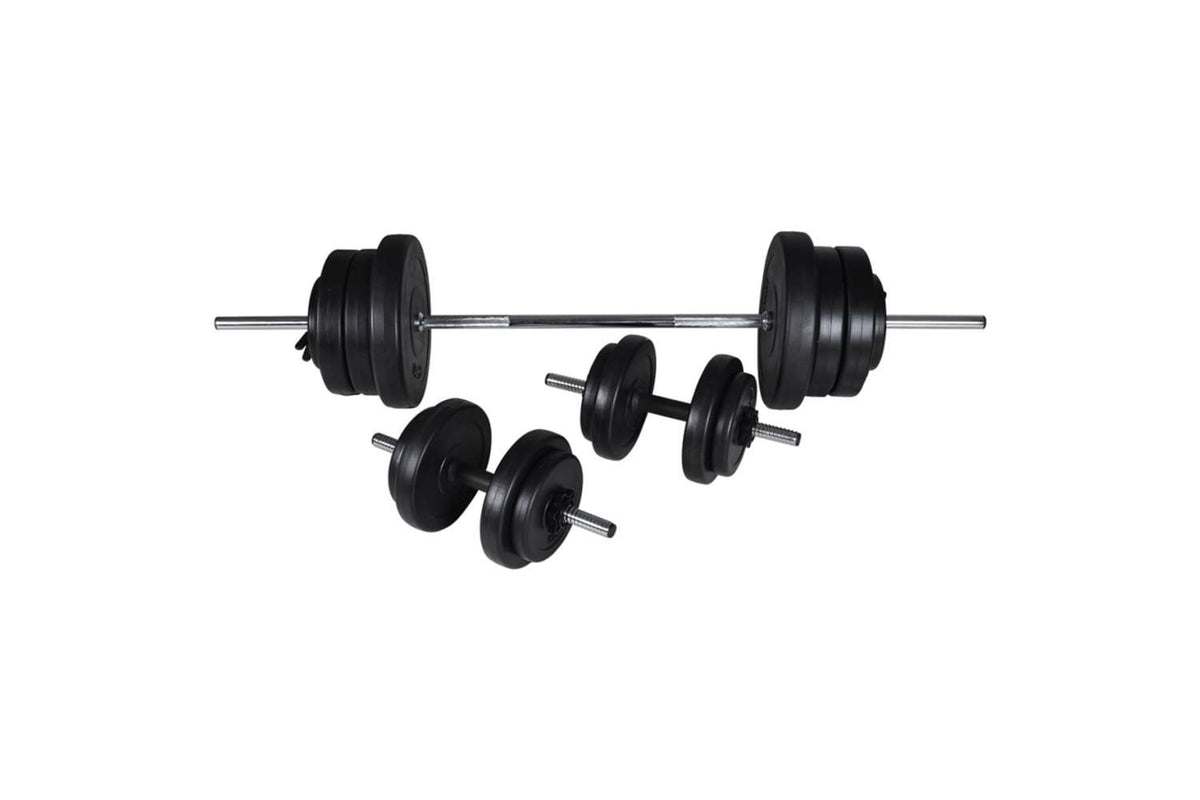 Vidaxl Workout Bench With Weight Rack, Barbell And Dumbbell Set 60.5kg-8