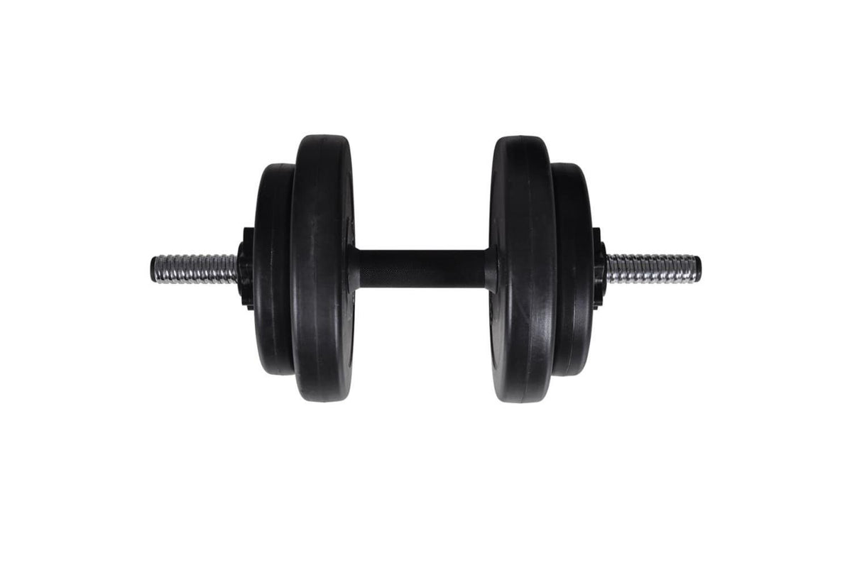Vidaxl Workout Bench With Weight Rack, Barbell And Dumbbell Set 60.5kg-9