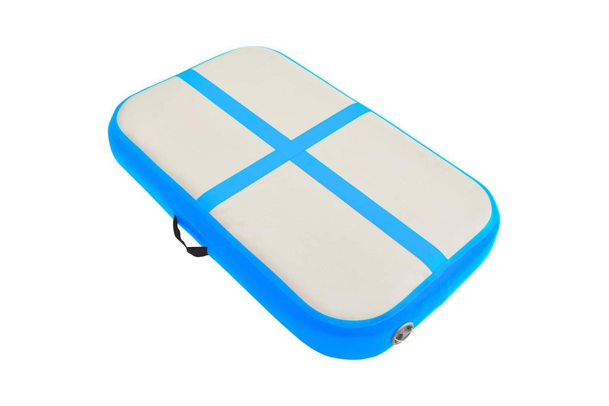 Vidaxl Inflatable Gymnastics Mat With Pump 60x100x10 Cm Pvc Blue-3