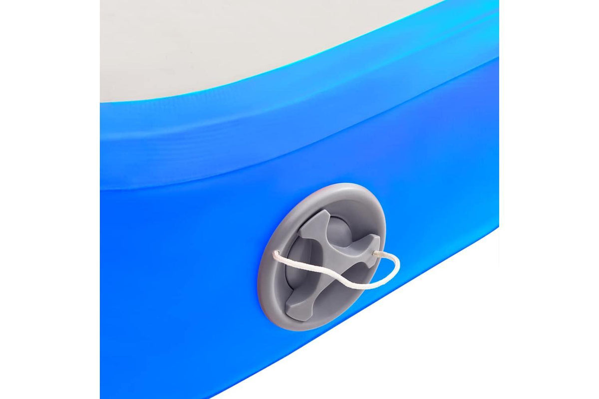 Vidaxl Inflatable Gymnastics Mat With Pump 60x100x10 Cm Pvc Blue-8