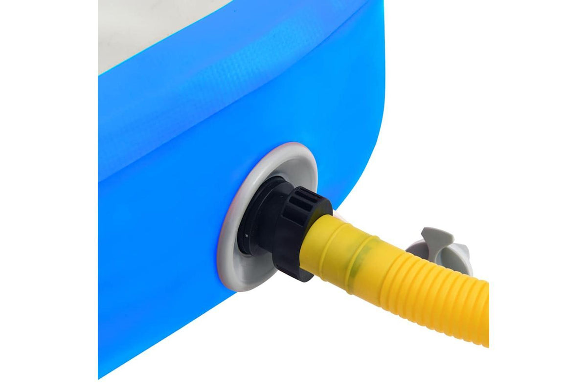 Vidaxl Inflatable Gymnastics Mat With Pump 60x100x10 Cm Pvc Blue-9