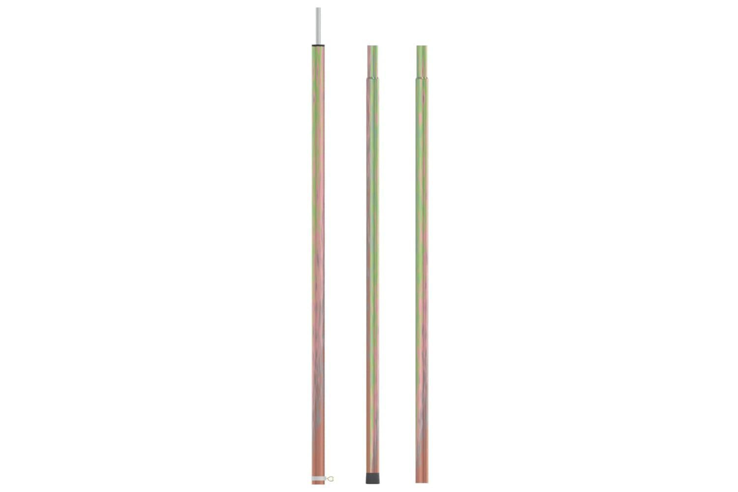Vidaxl Telescopic Tent Pole With Length Of 170-255 Cm Galvanised Steel