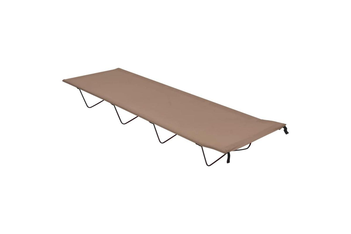 Vidaxl Camping Beds 2 Pcs 180x60x19 Cm Oxford Fabric And Steel Taupe-2