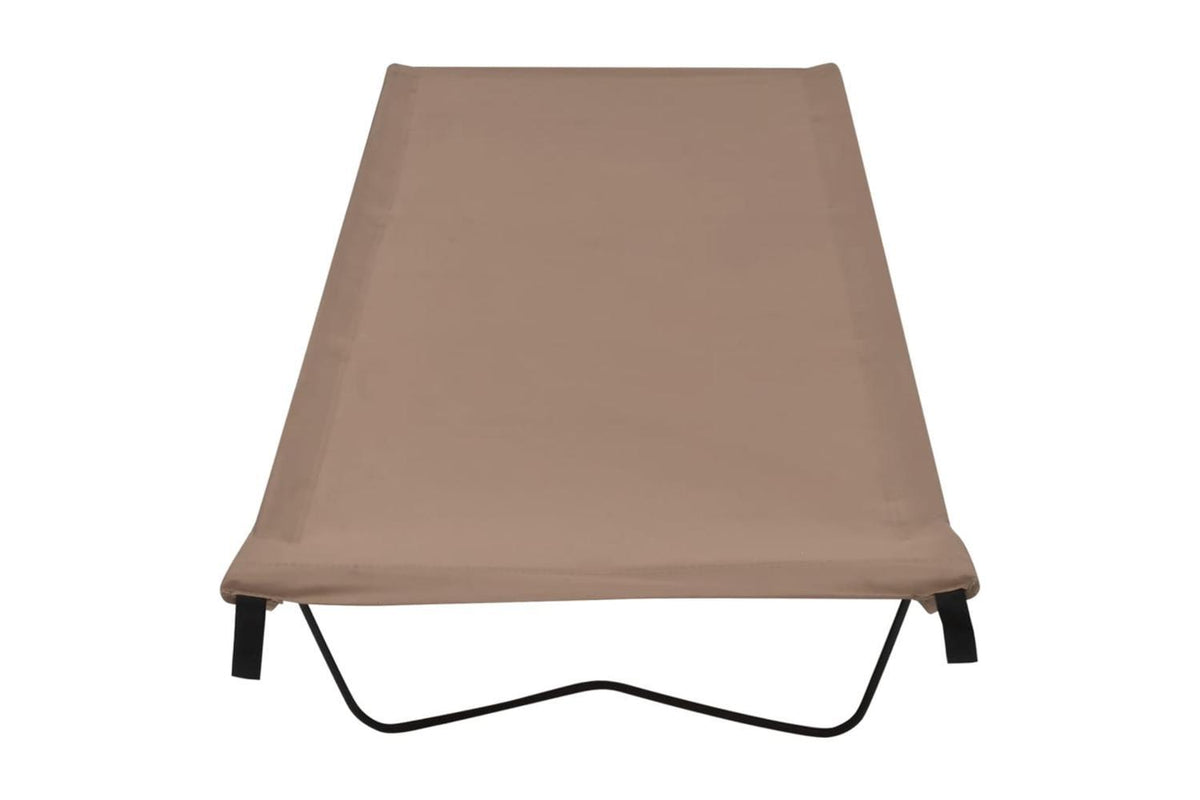Vidaxl Camping Beds 2 Pcs 180x60x19 Cm Oxford Fabric And Steel Taupe-3