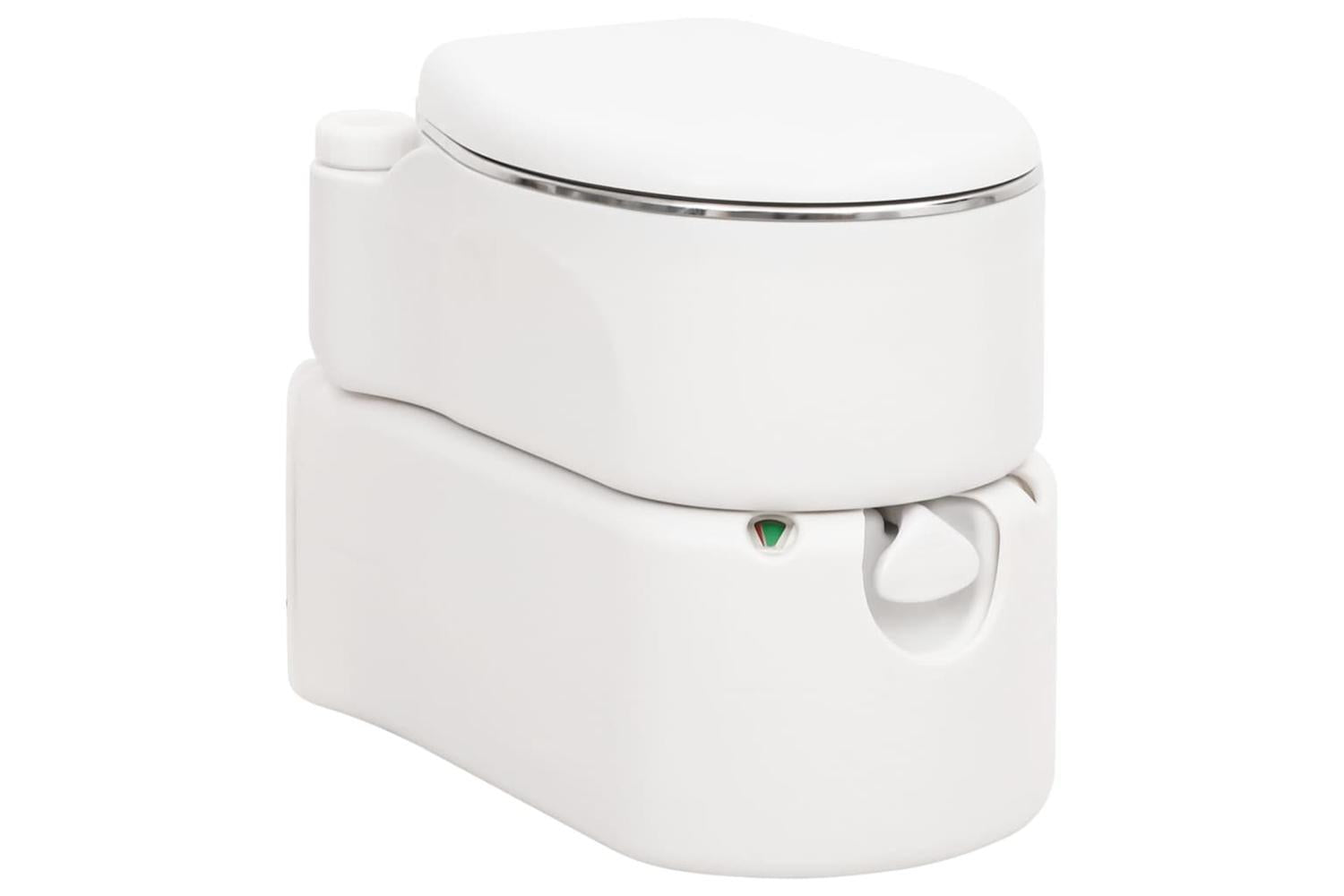 Vidaxl Integrated Camping Toilet White 24+17 L Hdpe&steel