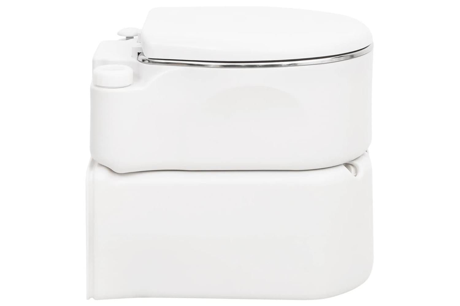 Vidaxl Integrated Camping Toilet White 24+17 L Hdpe&steel-4