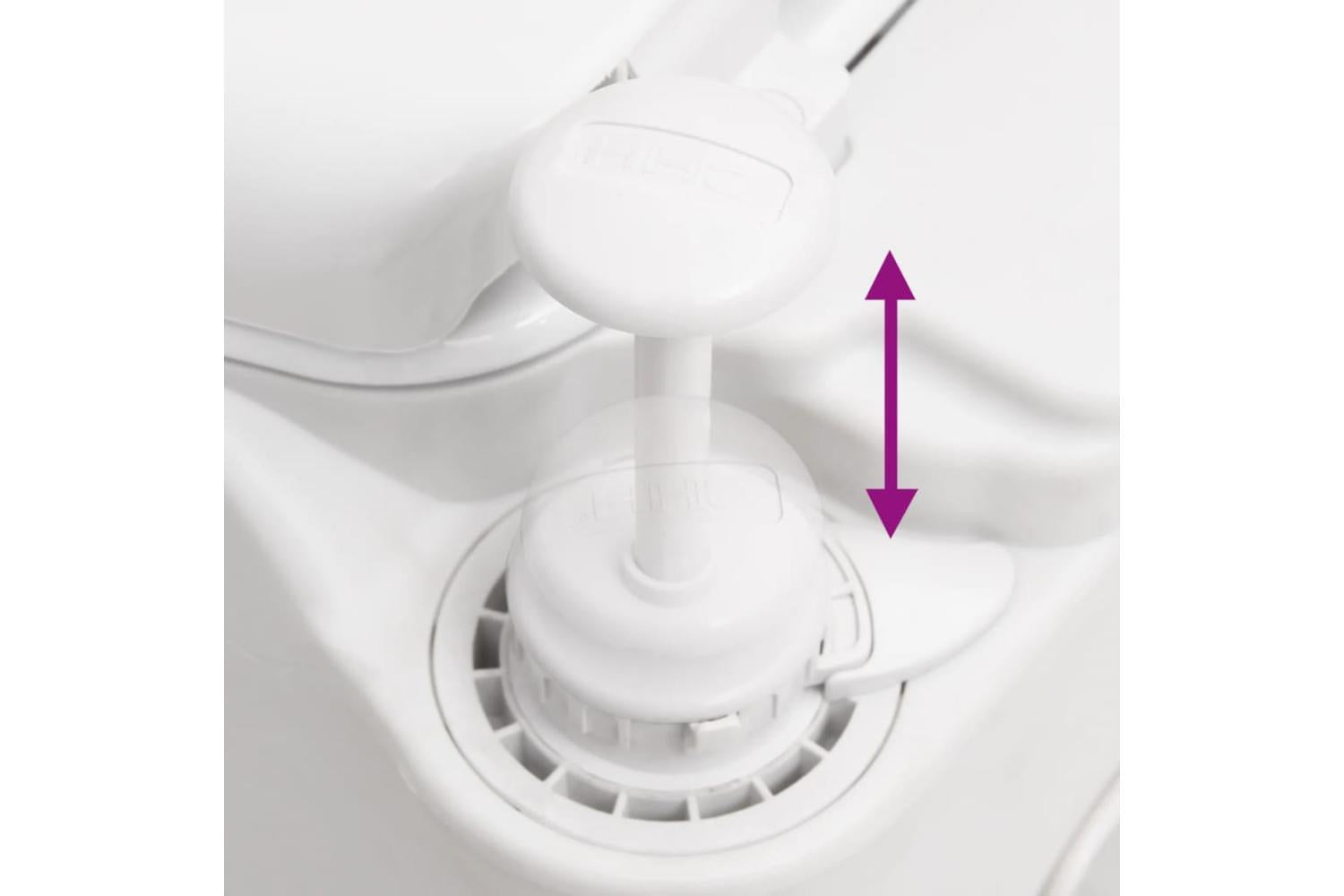 Vidaxl Integrated Camping Toilet White 24+17 L Hdpe&steel-8
