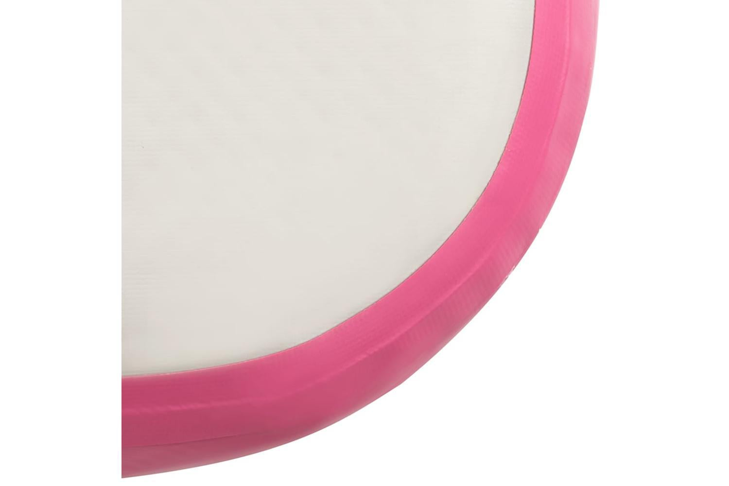 Vidaxl Inflatable Gymnastics Mat With Pump 800x100x15 Cm Pvc Pink-9