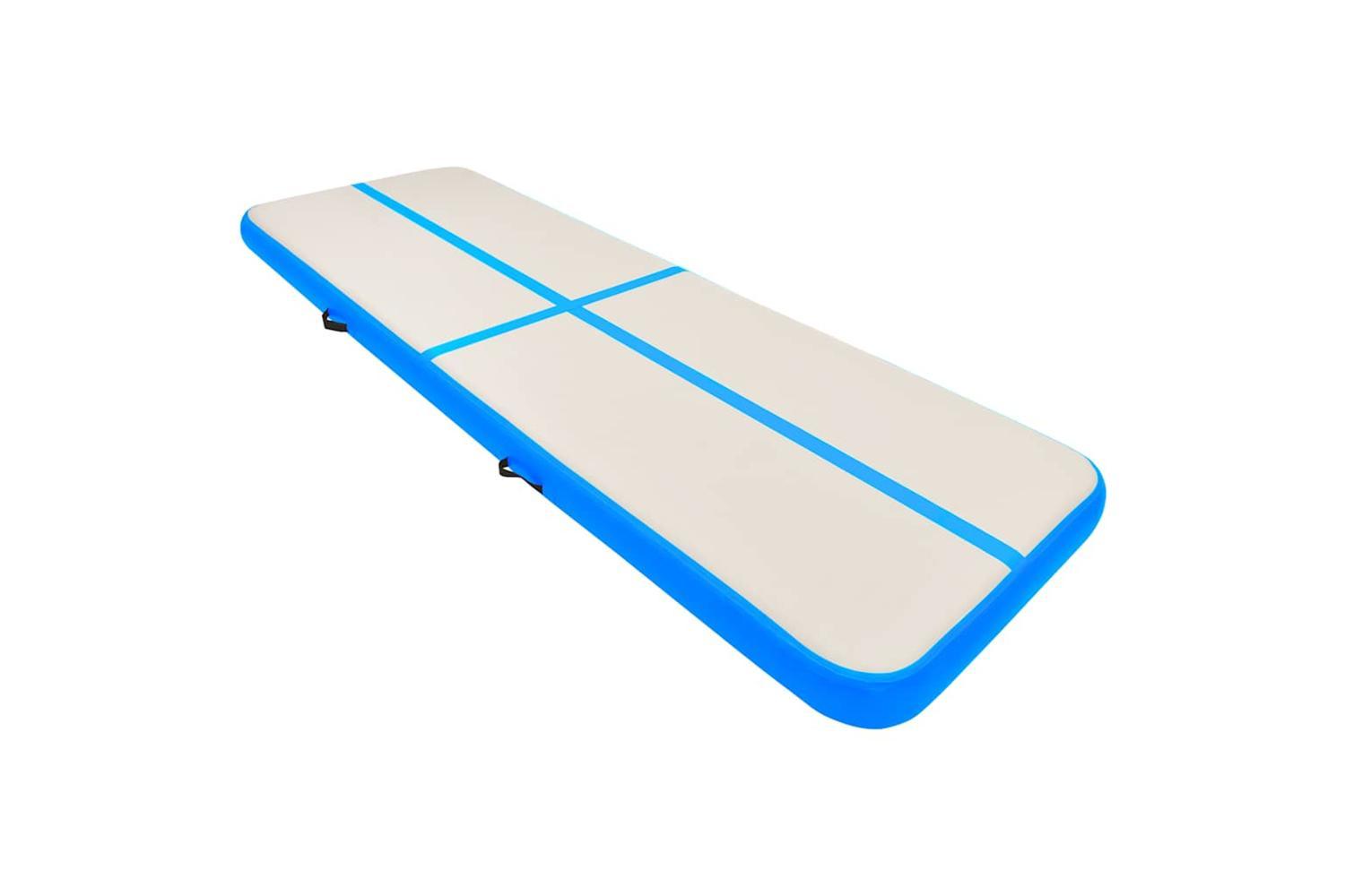 Vidaxl Inflatable Gymnastics Mat With Pump 500x100x15 Cm Pvc Blue-2
