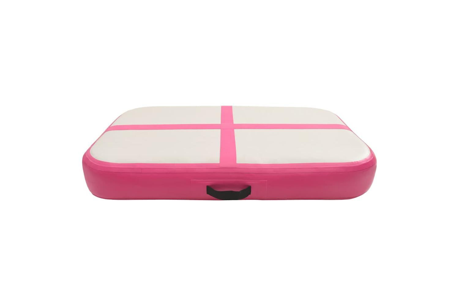 Vidaxl Inflatable Gymnastics Mat With Pump 60x100x15 Cm Pvc Pink-3