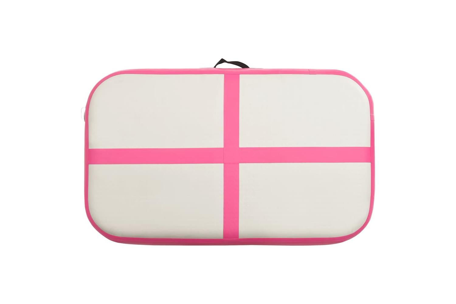 Vidaxl Inflatable Gymnastics Mat With Pump 60x100x15 Cm Pvc Pink-4