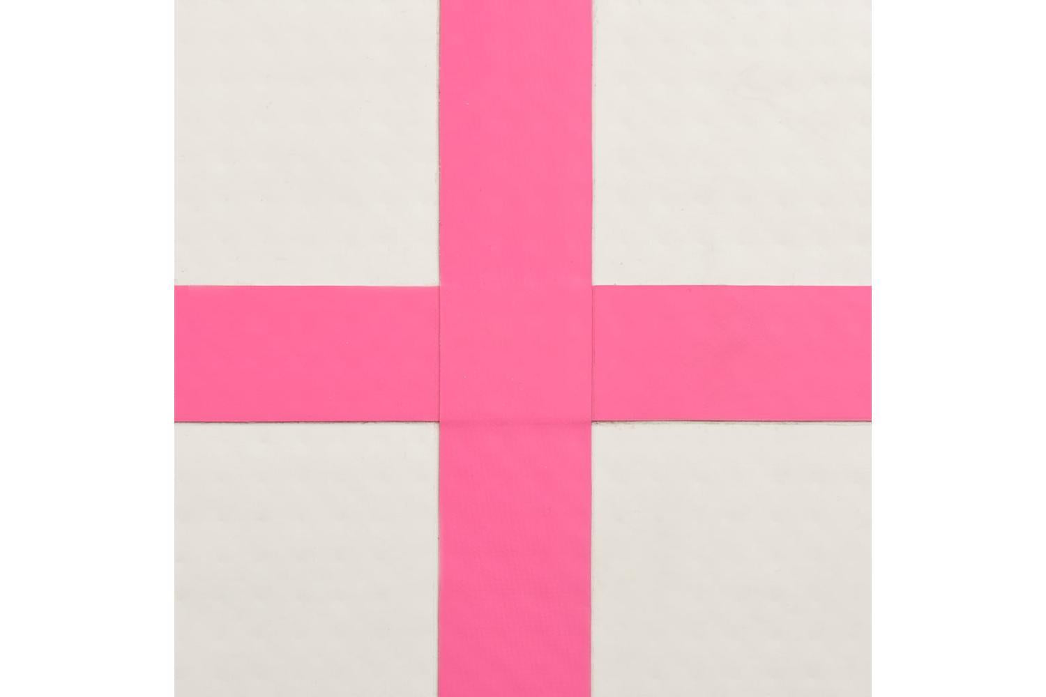Vidaxl Inflatable Gymnastics Mat With Pump 60x100x15 Cm Pvc Pink-7