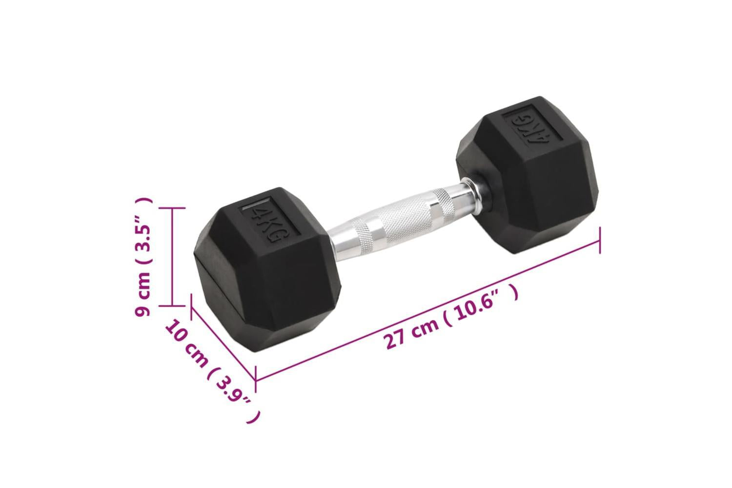 Vidaxl Dumbbells 2 Pcs 8 Kg Total Cast Iron-8