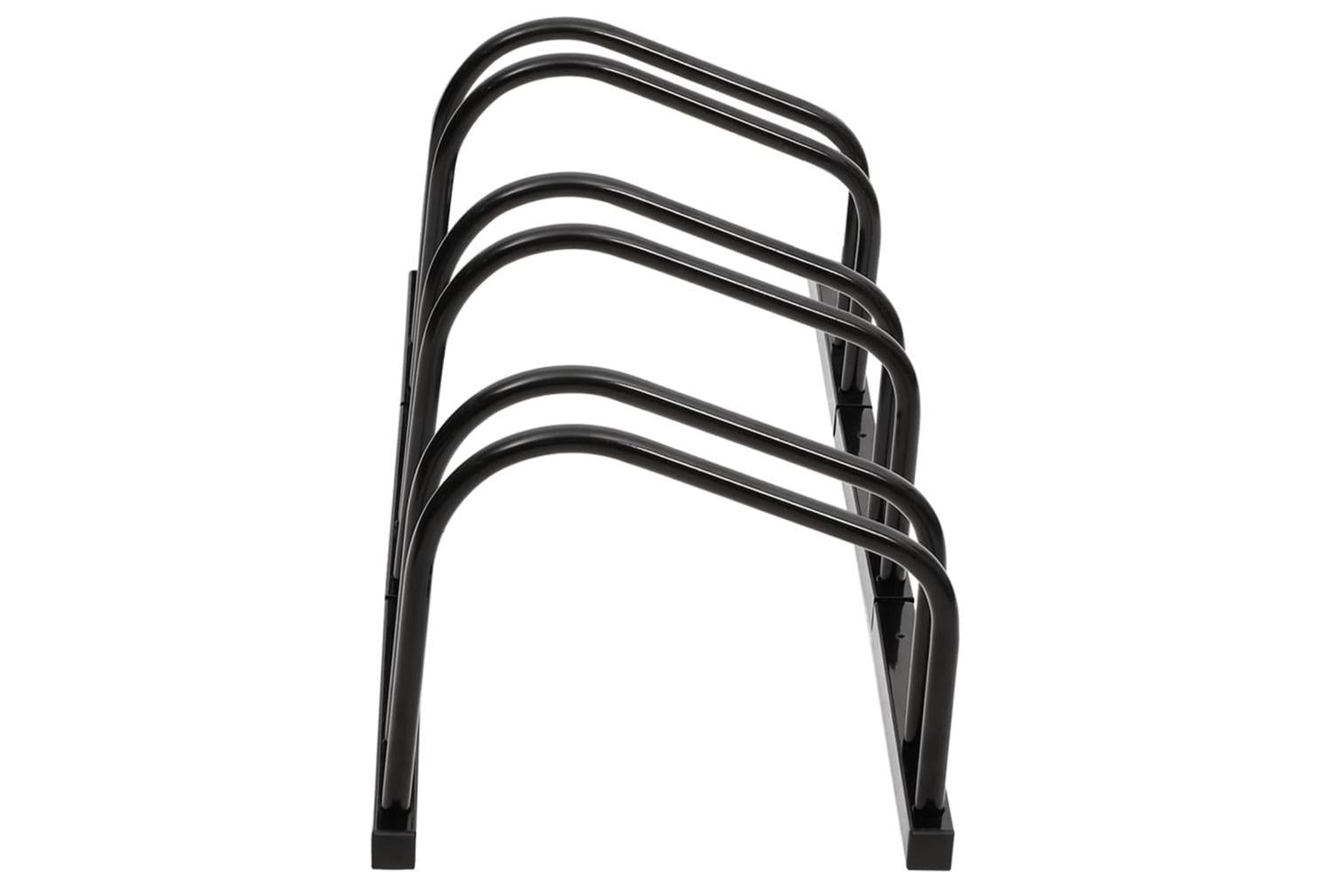 Vidaxl Bike Rack For 3 Bikes Black Steel-3