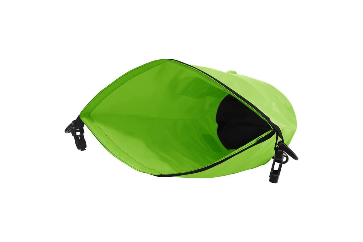 Vidaxl Dry Bag With Zipper Green 15 L Pvc-4