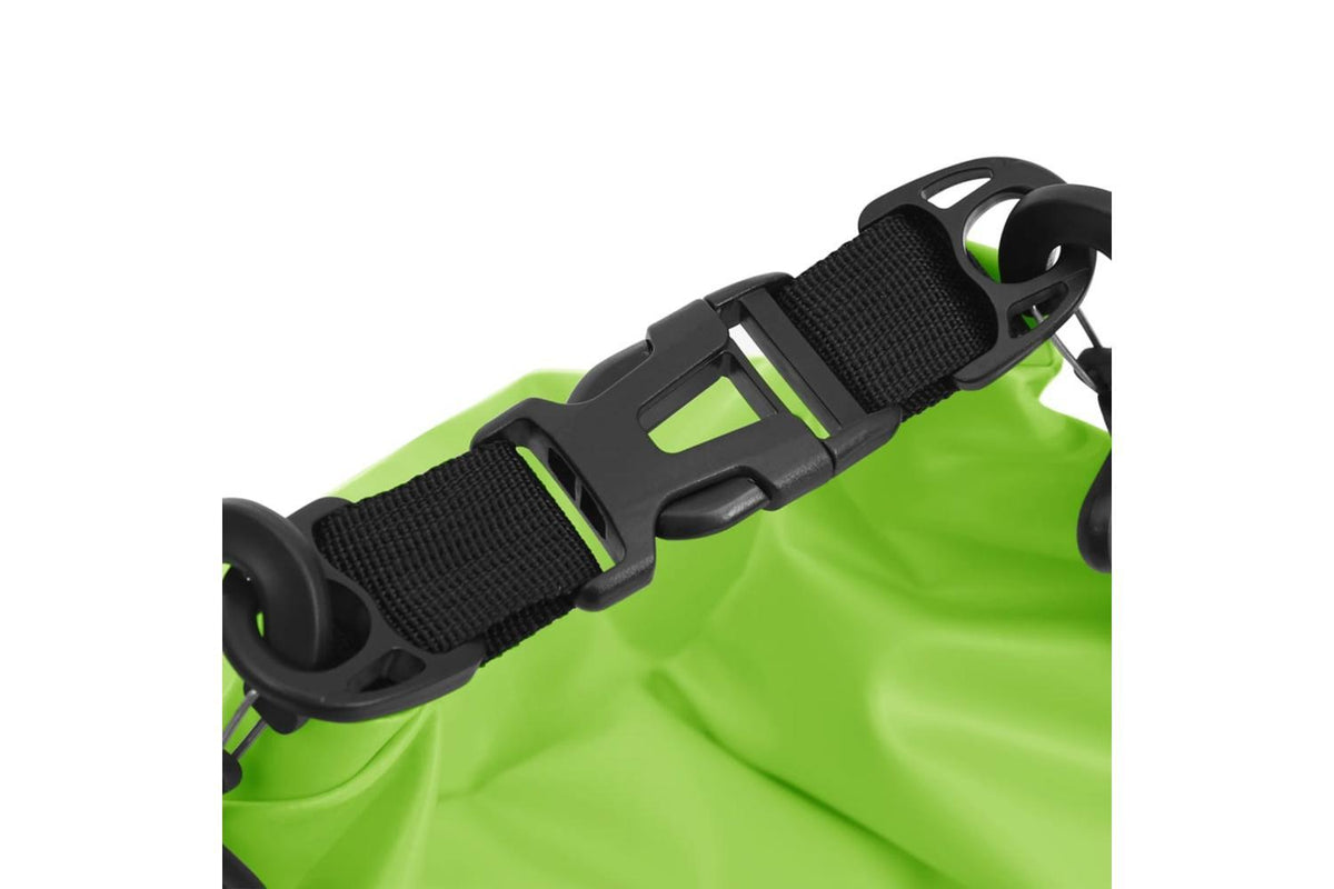 Vidaxl Dry Bag With Zipper Green 15 L Pvc-6