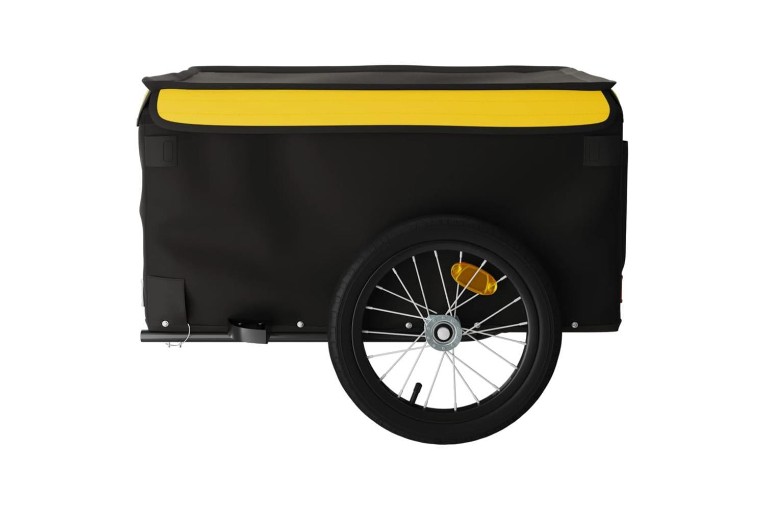 Vidaxl Bike Trailer Black And Yellow 45 Kg Iron-7