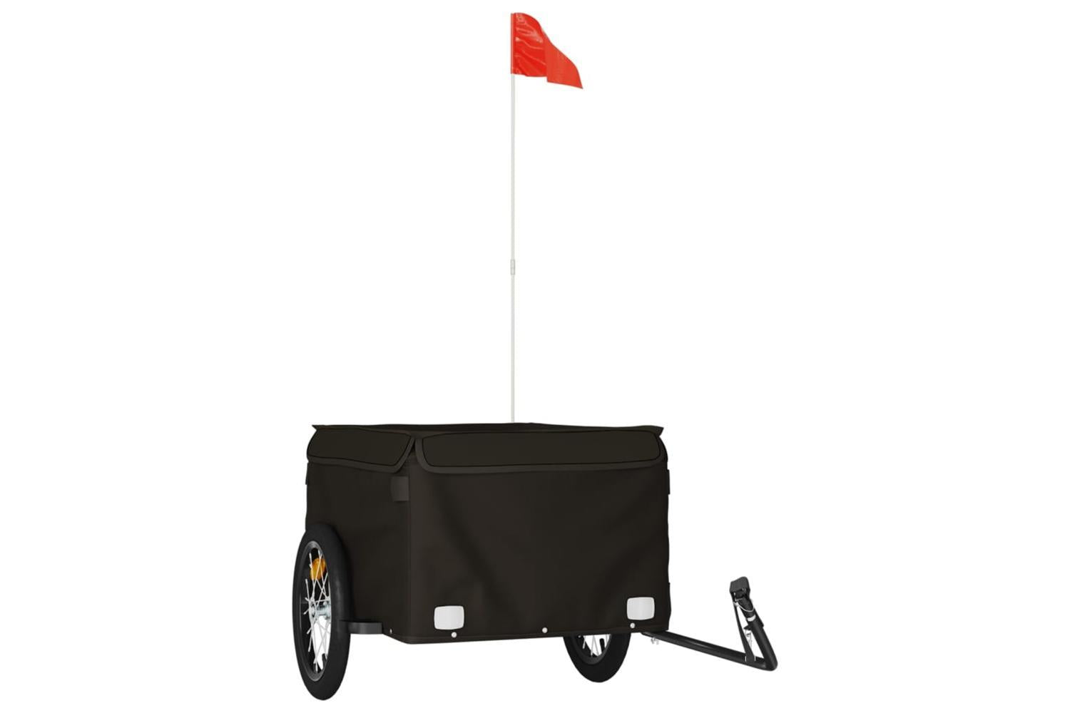 Vidaxl Bike Trailer Black 45 Kg Iron