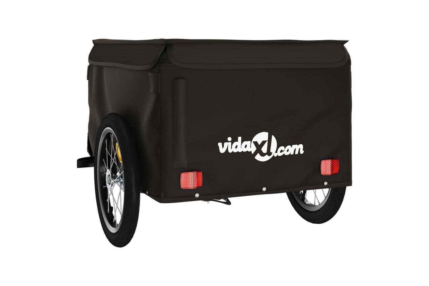 Vidaxl Bike Trailer Black 45 Kg Iron-7