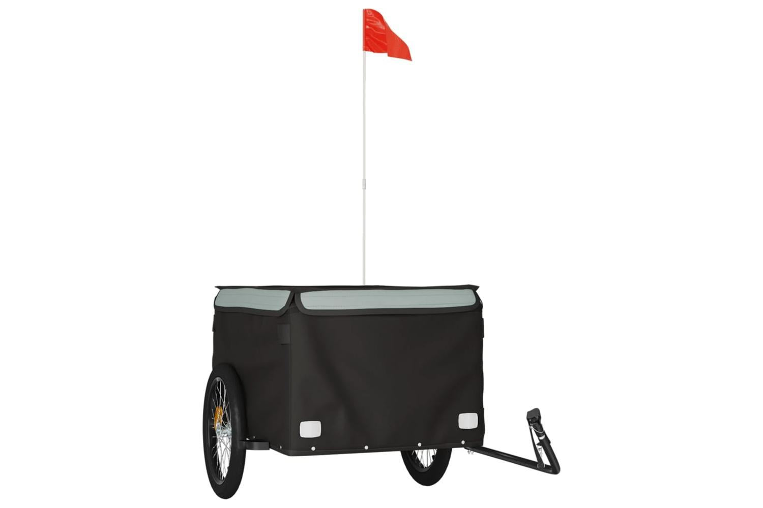 Vidaxl Bike Trailer Black And Grey 45 Kg Iron-2