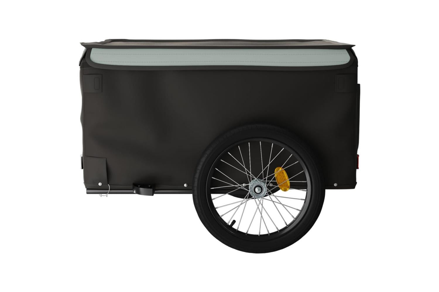 Vidaxl Bike Trailer Black And Grey 45 Kg Iron-7