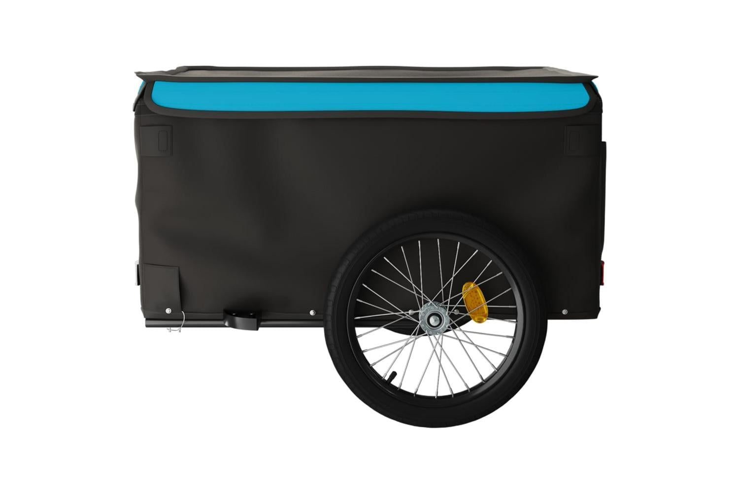 Vidaxl Bike Trailer Black And Blue 45 Kg Iron-7
