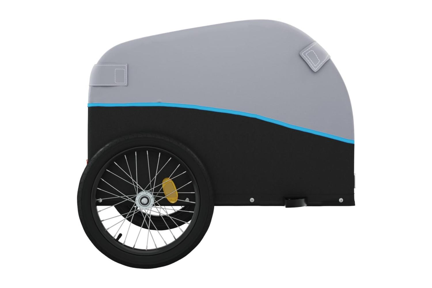 Vidaxl Bike Trailer Black And Blue 45 Kg Iron-7