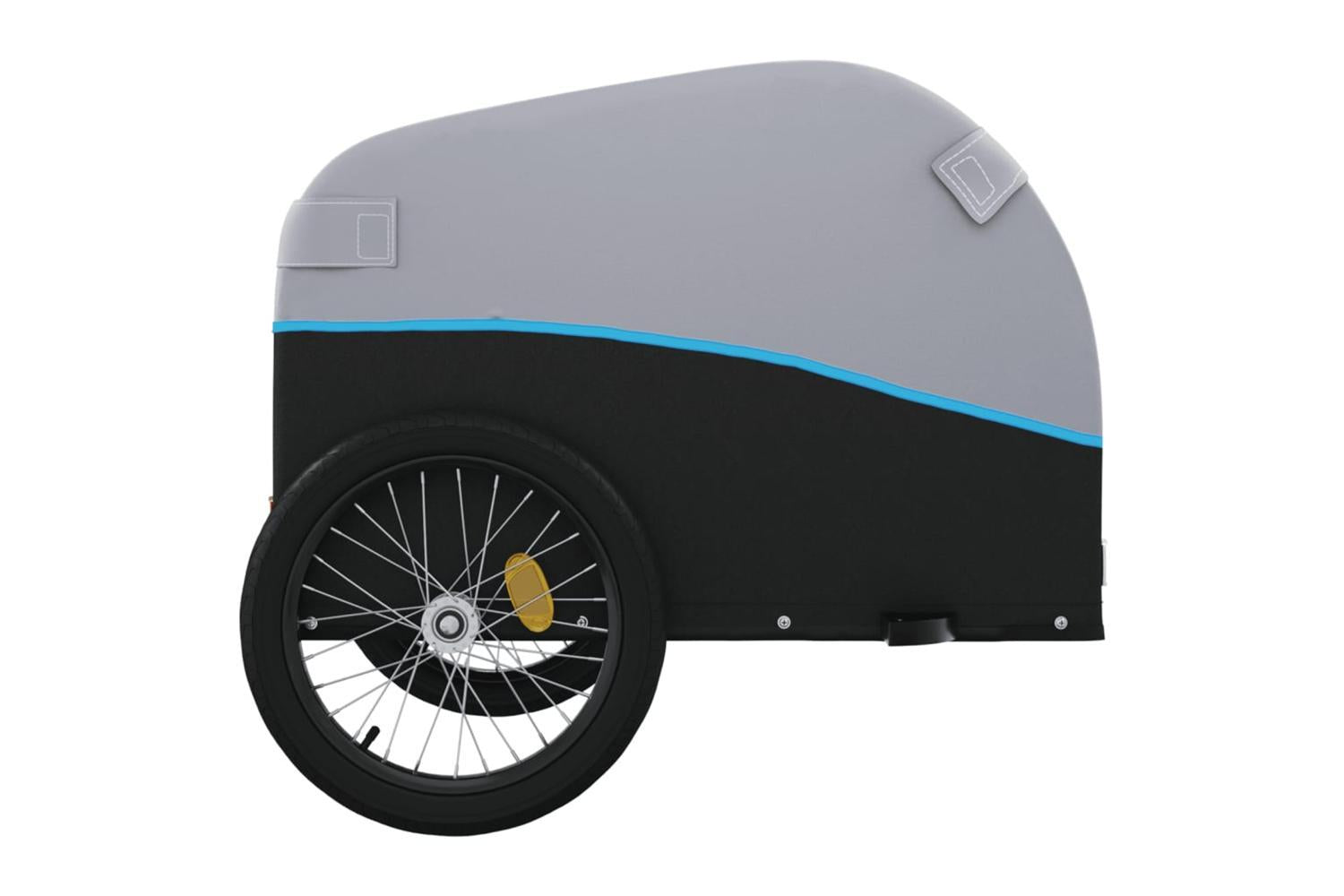 Vidaxl Bike Trailer Black And Blue 30 Kg Iron-7