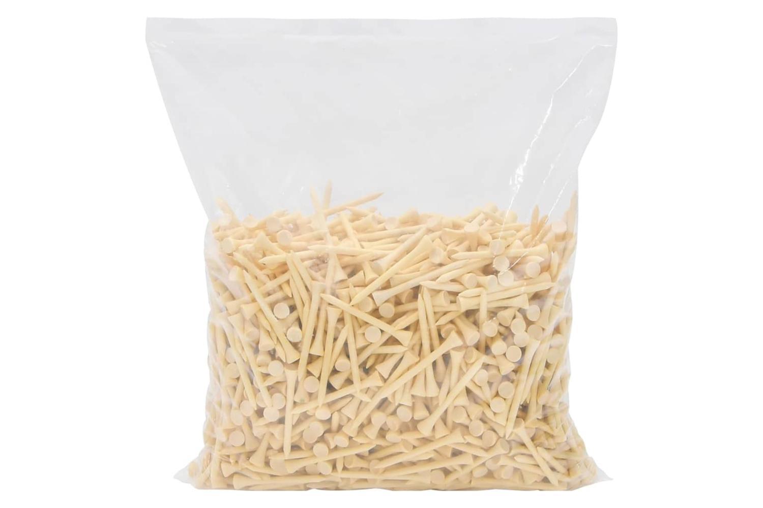 Vidaxl Golf Tees 1000 Pcs 83 Mm Bamboo-3